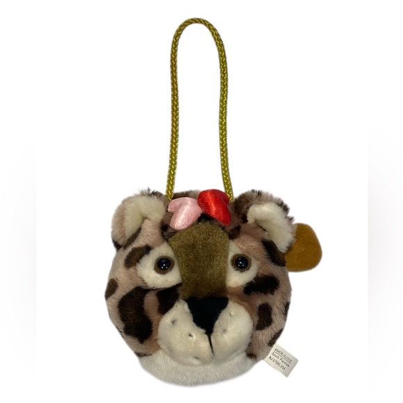 None Other - Leopard Plush Bag